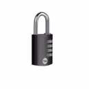 Lacăt cu cifru Yale YE3CB/38, aluminiu, negru, 38 mm